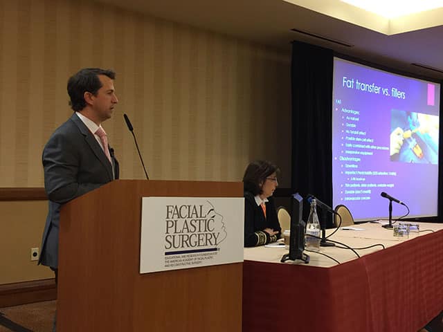 Dr. Donath speaking at the annual national meeting of the AAFPRS in Phoenix, AZ