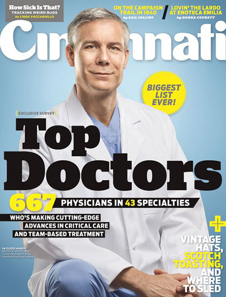 Dr. Donath was selected by Cincinnati Magazine as one of Cincy’s Top Doc in 2012