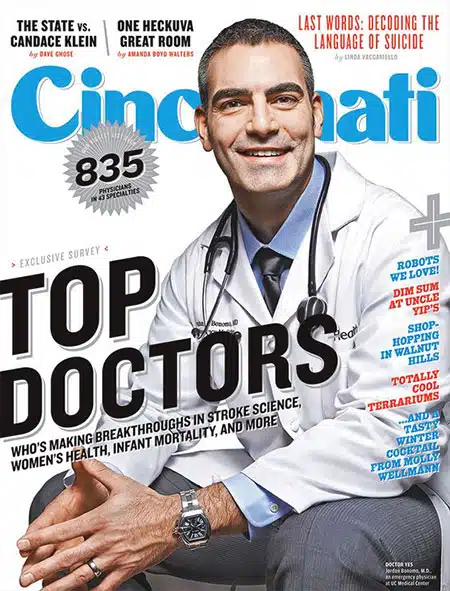 Dr. Donath was selected by Cincinnati Magazine as one of Cincy’s Top Doc in 2014