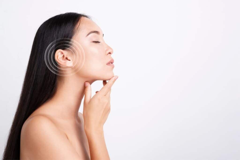 female otoplasty patient having concerns about her ears shape and size