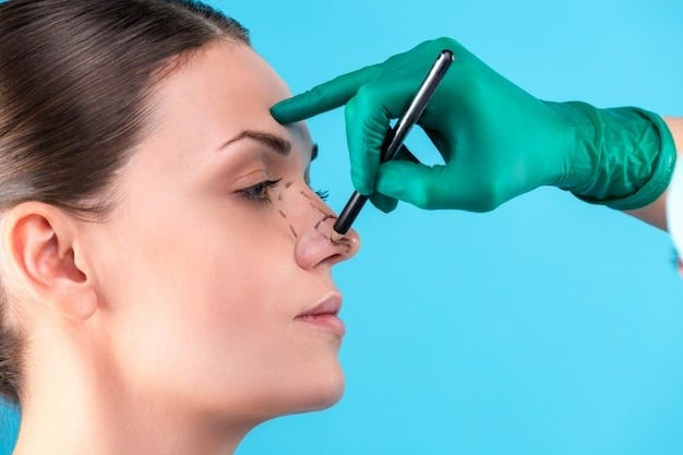 Aesthetic enhancement through rhinoplasty