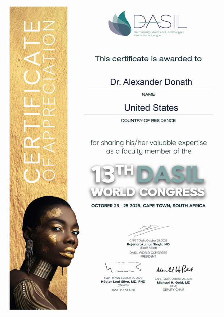DASIL World Congress 2025 Certificate